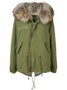 Mr & Mrs Italy Fur-trimmed Parka Coat - Green