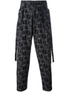 Damir Doma 'picasso' Trousers, Men's, Size: Medium, Grey, Cotton/virgin Wool