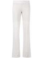 Cruciani - Flared Trousers - Women - Linen/flax - 44, Women's, Nude/neutrals, Linen/flax