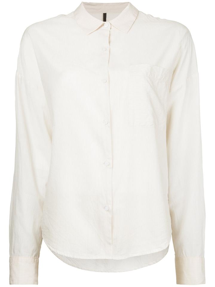 Nobody Denim Fineline Shirt Pure Stone - Nude & Neutrals