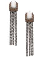 Camila Klein Long Chain Earrings - Metallic