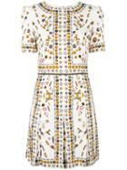 Alexander Mcqueen Obsession Mini Dress, Women's, Size: 40, Nude/neutrals, Silk/viscose