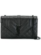 Saint Laurent Small 'monogram' Shoulder Bag, Women's, Black, Calf Leather