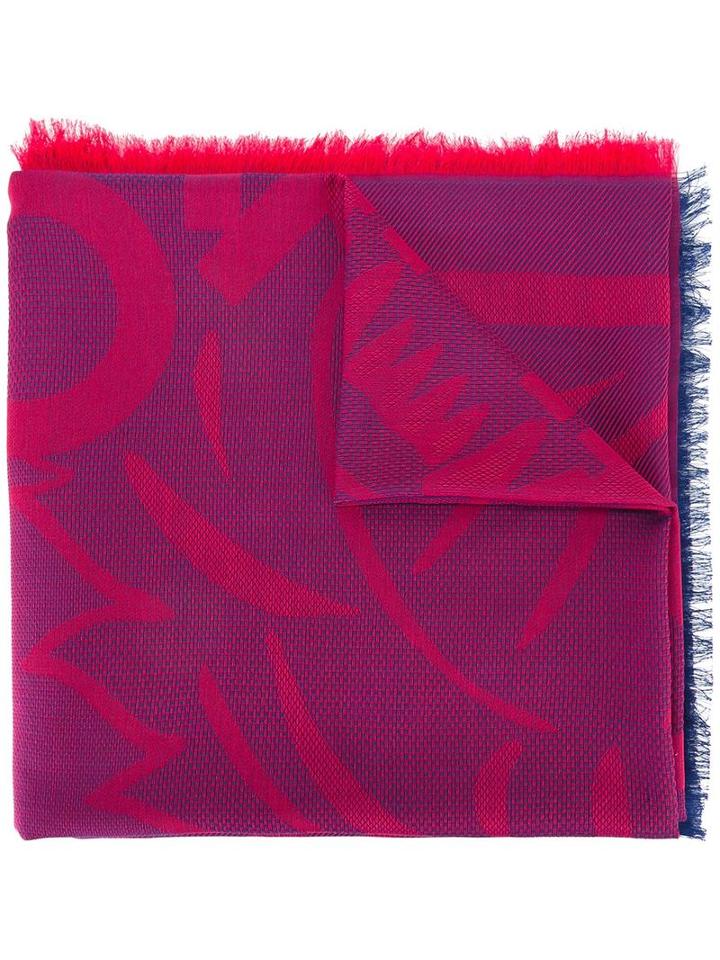 Kenzo Woven Scarf, Women's, Red, Cotton