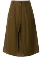 Yohji Yamamoto Pre-owned Deconstructed Military Skirt - Brown