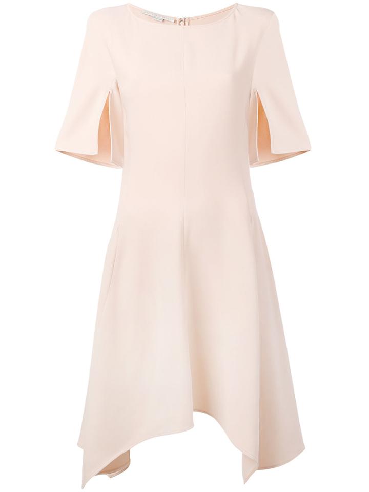 Stella Mccartney - Asymmetric Flared Skirt Dress - Women - Spandex/elastane/acetate/viscose - 40, Pink/purple, Spandex/elastane/acetate/viscose