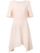 Stella Mccartney - Asymmetric Flared Skirt Dress - Women - Spandex/elastane/acetate/viscose - 40, Pink/purple, Spandex/elastane/acetate/viscose