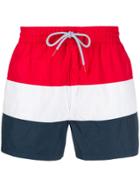 Fila Striped Swim Shorts - Red