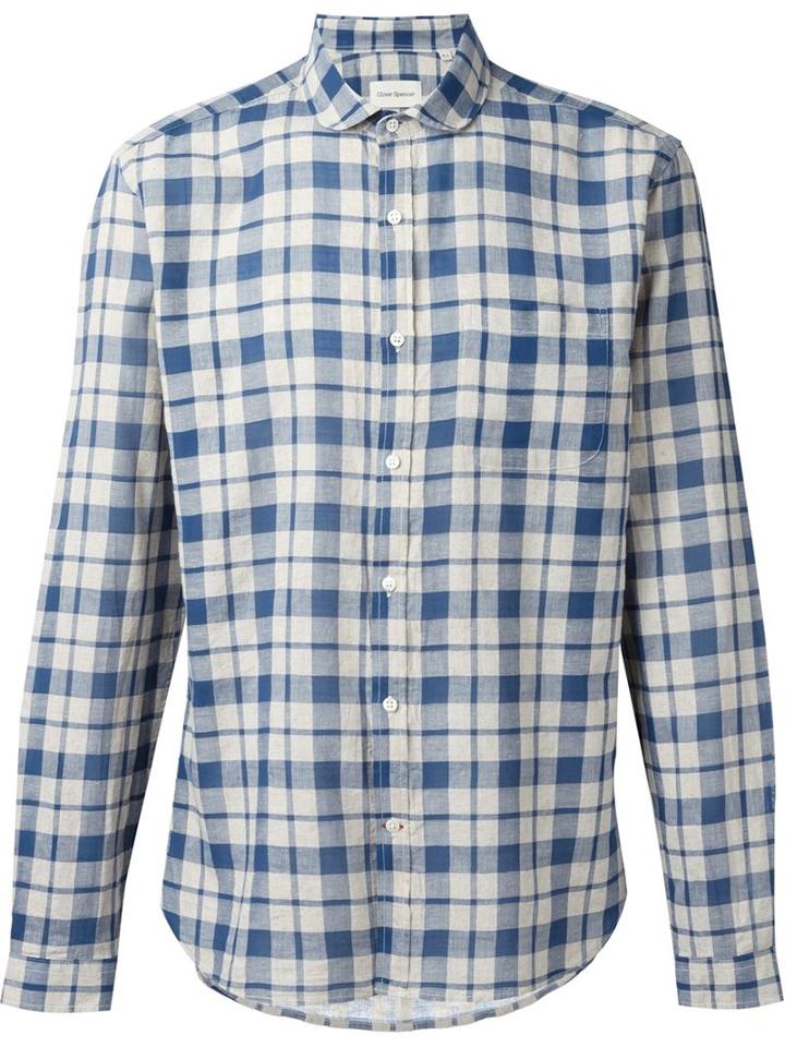 Oliver Spencer Eton Collar Checked Shirt