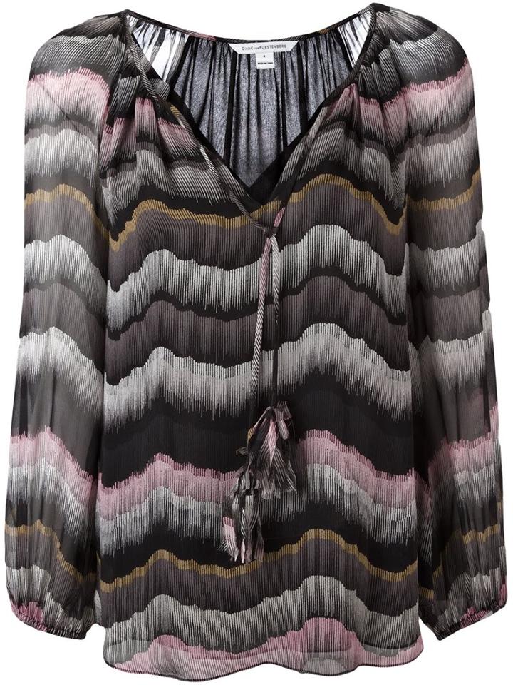 Diane Von Furstenberg V Neck Blouse