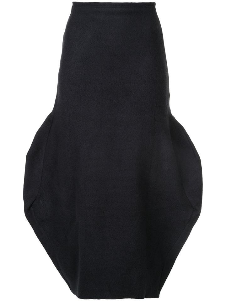 Comme Des Garçons Vintage Fleece Effect Voluminous Skirt - Blue