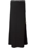 Jean Paul Gaultier Vintage Pearl Belt Maxi Skirt, Women's, Size: 38, Black