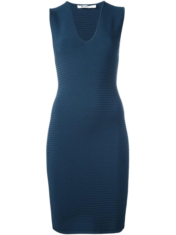 T By Alexander Wang Cut Out Fitted Dress