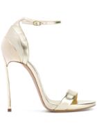 Casadei Layered Heel Sandals - Metallic
