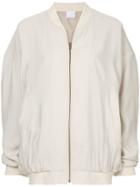 Cityshop Zipped Bomber Jacket - Nude & Neutrals