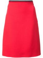 Gucci Knitted Web A-line Skirt - Red