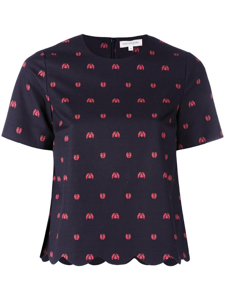 Chinti & Parker Ladybird T-shirt - Blue