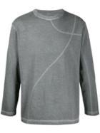 A-cold-wall* Stitch-detail Long Sleeve Top - Grey