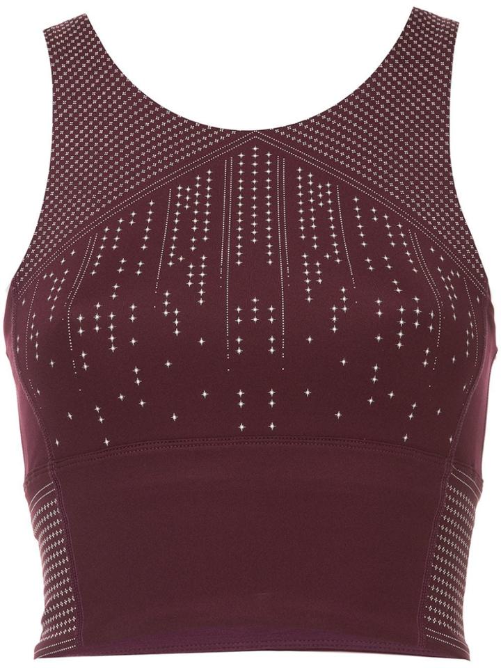 Nimble Activewear Long Line Sports Bra - Red
