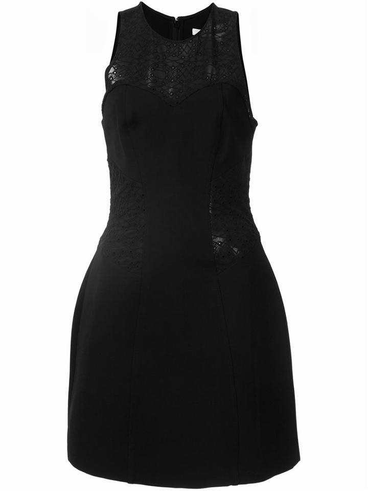 Jonathan Simkhai Macrame Panel Fitted Dress
