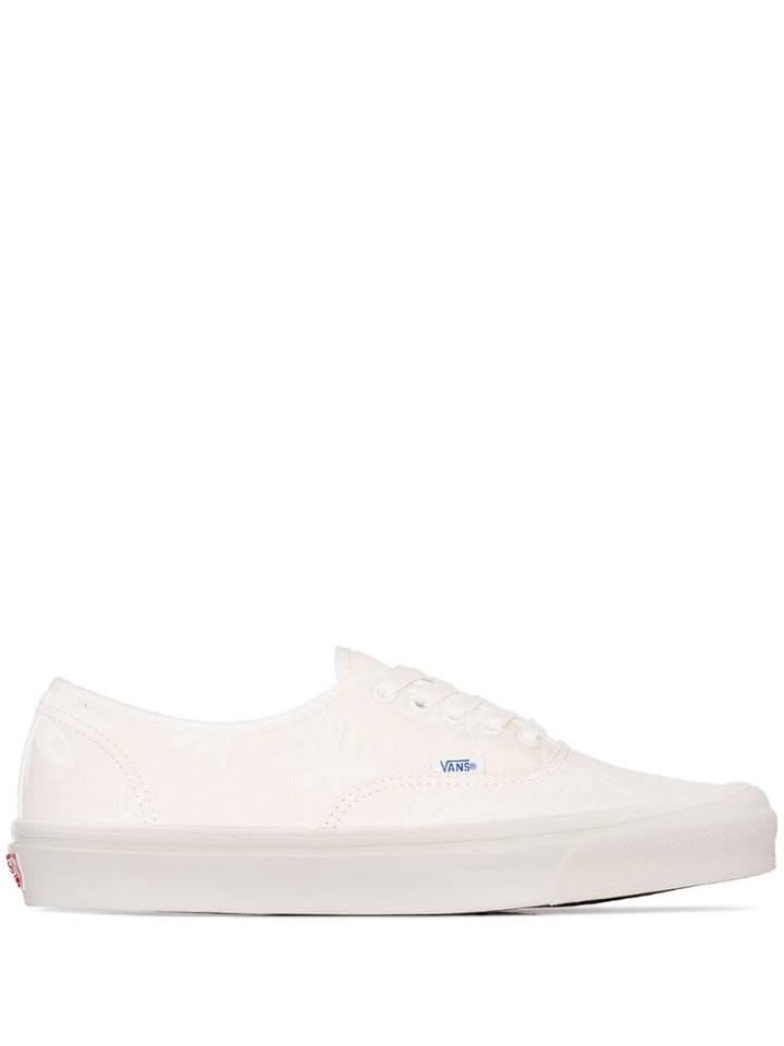 Vans Og Authentic Lx Palm Print Sneakers - White