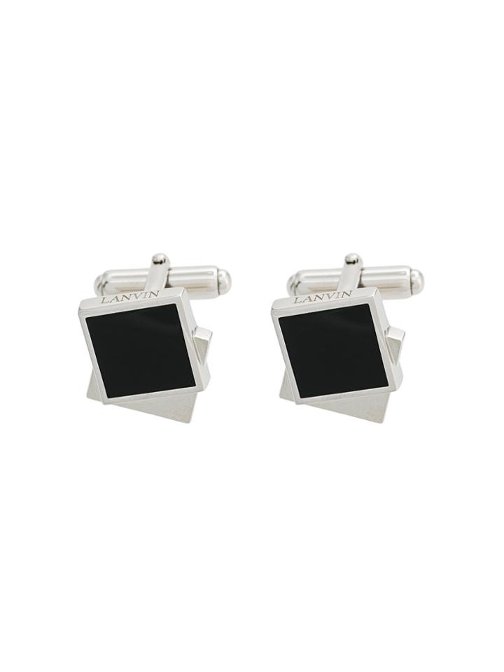 Lanvin Square Shaped Cufflinks - Metallic