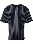 Juun.j Striped T-shirt, Men's, Size: 46, Blue, Cotton