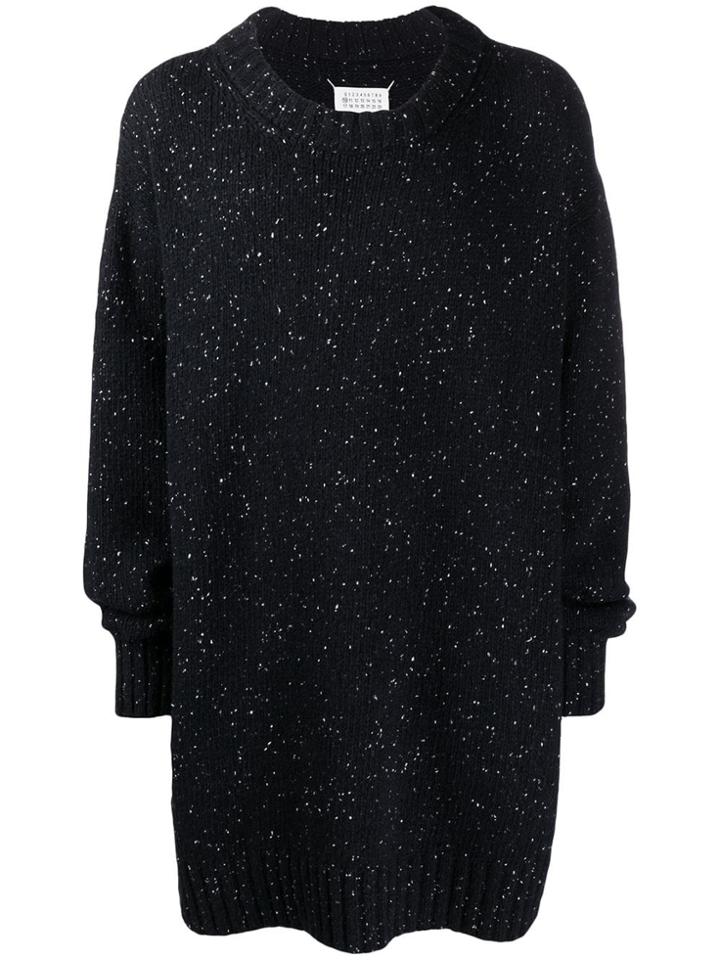 Maison Margiela Chunky Knit Oversized Jumper - Blue