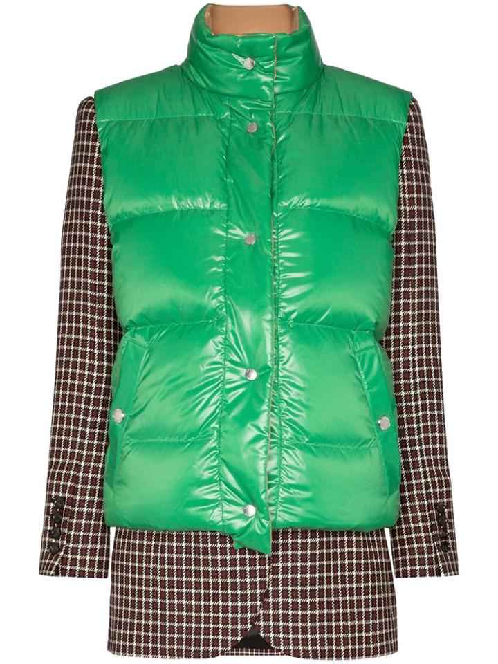 Burberry Panelled Gilet Jacket - Red