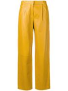 Theory Straight-leg Trousers - Yellow
