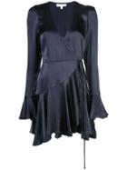 Shona Joy Morrison Wrap Mini Dress - Blue