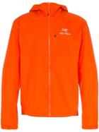 Arc'teryx Squamish Logo Print Hooded Jacket - Orange