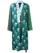 John Richmond Skull Print Kimono - Green