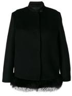 Ermanno Scervino Furry Trimmed Zip Gilet - Black
