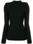 Balmain Embellished Sweater - Black