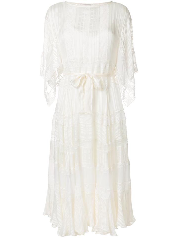 Zimmermann Lace Midi Dress - White