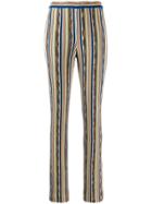 Missoni Slim Striped Trousers - Blue