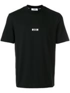 Msgm Logo Detail T-shirt - Black