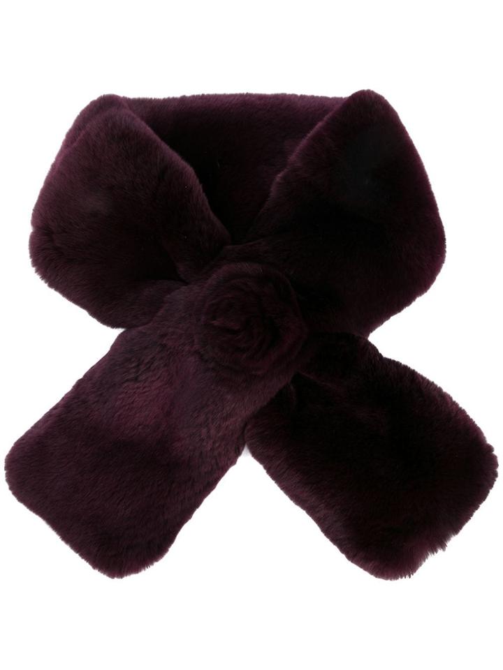 N.peal Fur Neck Warmer - Pink & Purple