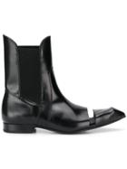 Comme Des Garçons Pointed Cut-out Boots - Black