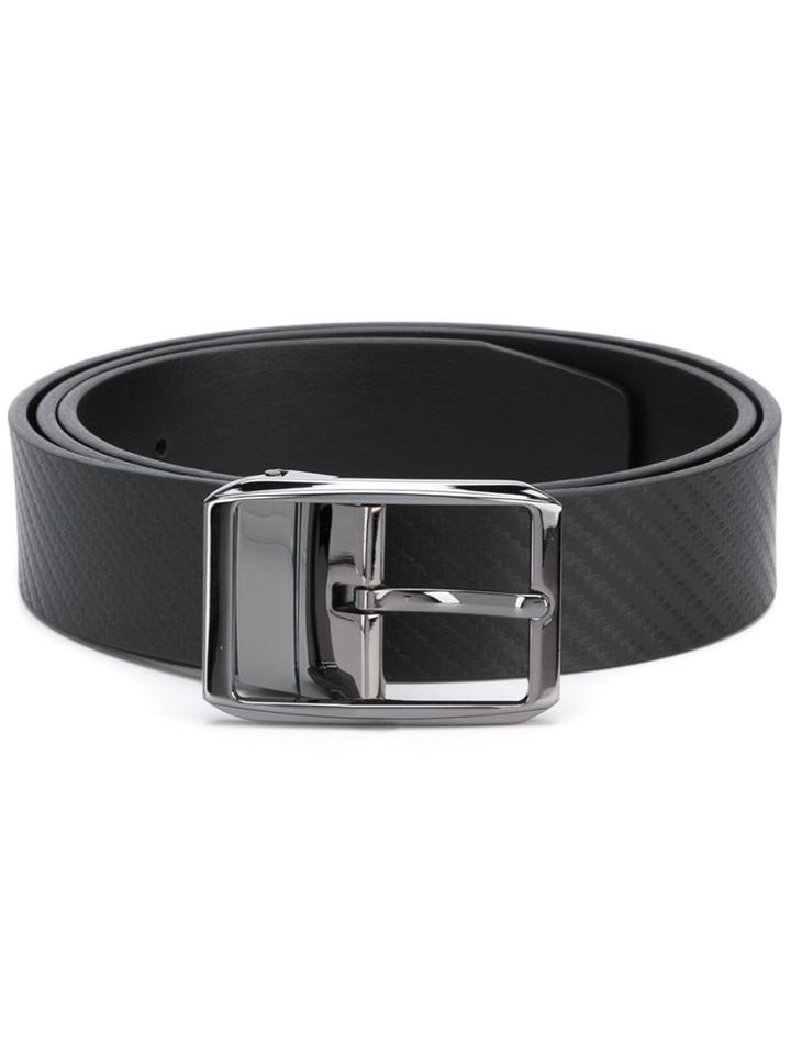 Canali Dark Grey Buckle Belt