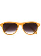 Cutler & Gross Rectangular Shaped Sunglasses - Yellow & Orange