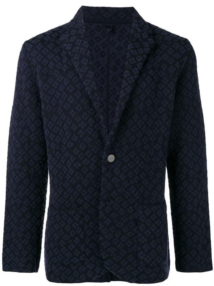 Lardini Patterned Suit Jacket - Blue