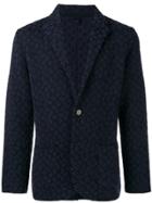 Lardini Patterned Suit Jacket - Blue
