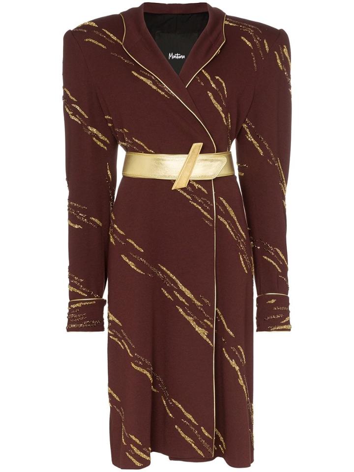 Montana Hooded Midi-dress - Brown