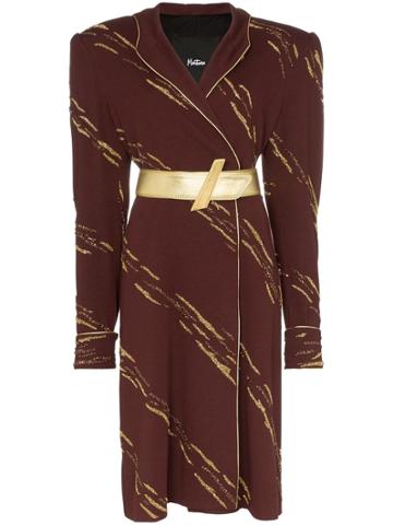 Montana Hooded Midi-dress - Brown