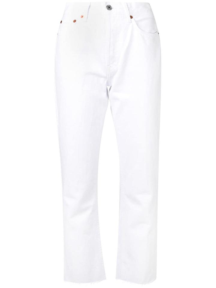 Re/done Stove Pipe Jeans - White