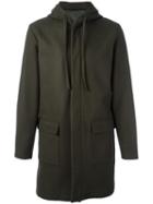 Harmony Paris 'mathieu' Coat, Men's, Size: 48, Green, Polyamide/viscose/wool