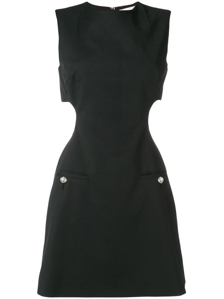 Sara Battaglia Cut Out Mini Dress - Black