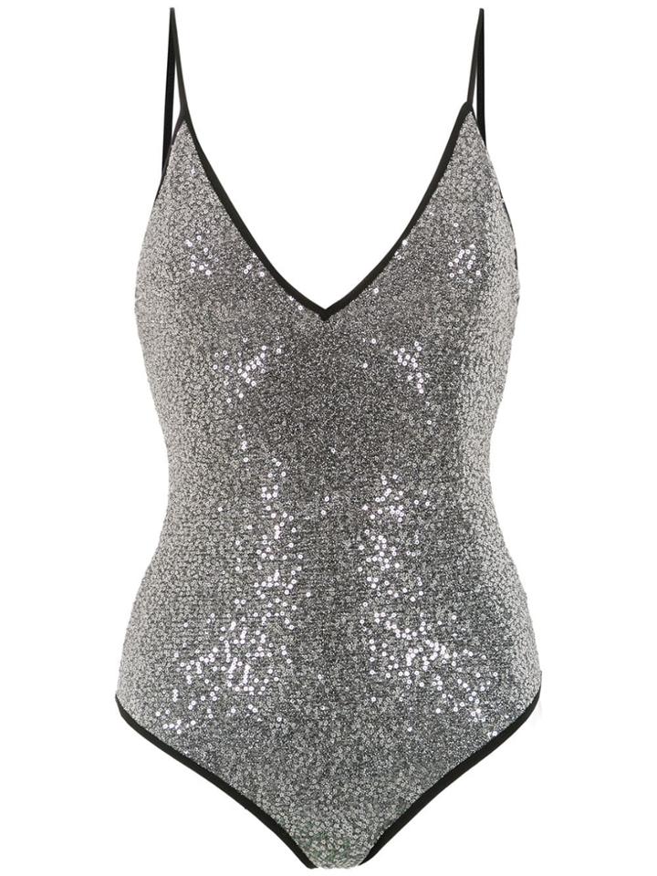 Nk Spaghetti Strap Swimsuit - Silver